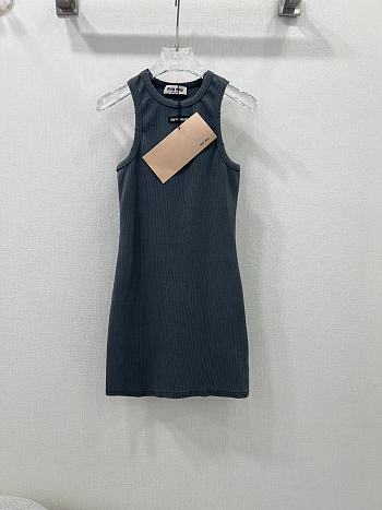 Okify MiuMiu Grey Gray Cotton Dress SML 