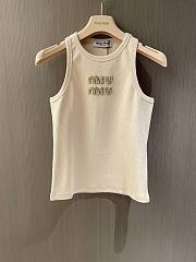 Okify MiuMiu Beige Tank Top SML  - 1