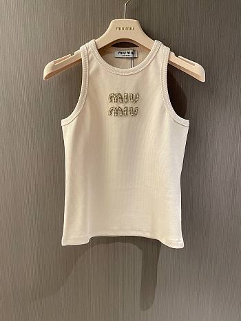 Okify MiuMiu Beige Tank Top SML 