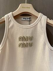 Okify MiuMiu Beige Tank Top SML  - 2