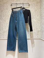 Okify Prada High Waist Blue Jeans SML  - 1