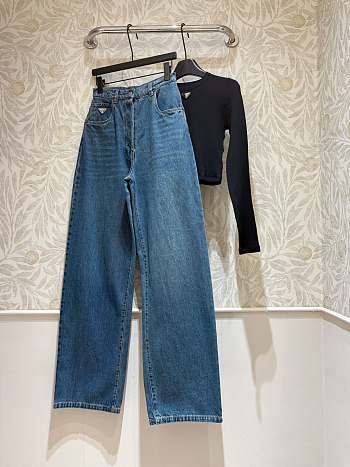 Okify Prada High Waist Blue Jeans SML 