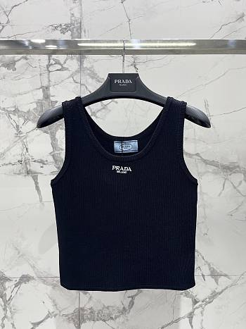 Okify Prada Black Knitted Tank Top SML 