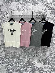 Okify Prada Knitted Gilet Tank Top SML  - 1