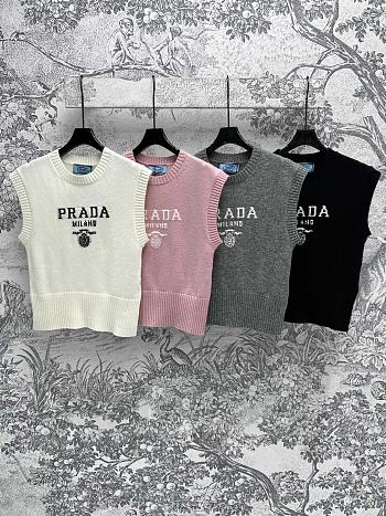 Okify Prada Knitted Gilet Tank Top SML 