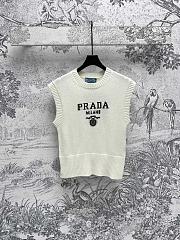 Okify Prada Knitted Gilet Tank Top SML  - 4