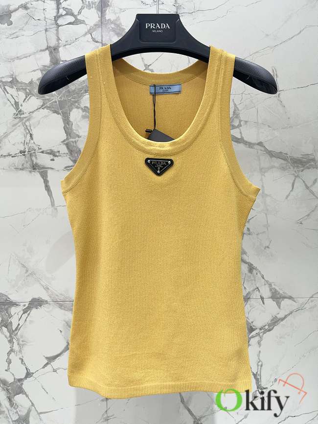 Okify Prada Yellow Tank Top SML  - 1