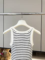 Okify Prada Black And White Stripes Wool Tank Top SML - 5