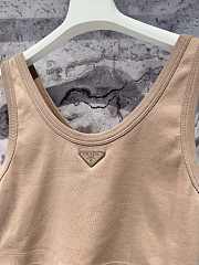 Okify Prada Beige Tank Top SML  - 3