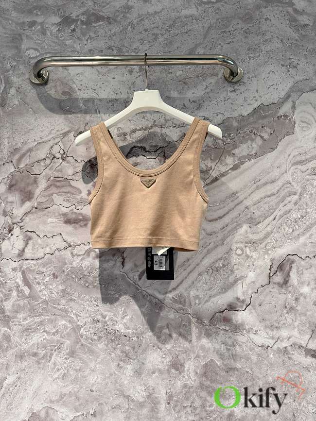 Okify Prada Beige Tank Top SML  - 1