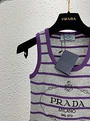 Okify Prada Purple Stripe Tank Top - 5