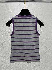 Okify Prada Purple Stripe Tank Top - 4