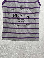 Okify Prada Purple Stripe Tank Top - 2