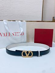 Okify Valentino Gold Buckle Belt 3cm 21373 - 2