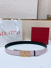 Okify Valentino Gold Buckle Belt 3cm 21373 - 3