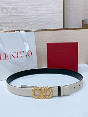 Okify Valentino Gold Buckle Belt 3cm 21373 - 6