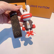 Okify Louis Vuitton Red Rabbit Keyring  - 1