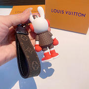 Okify Louis Vuitton Red Rabbit Keyring  - 2