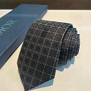 Okify Dior Cannage Silk Tie In Black 21444 - 4