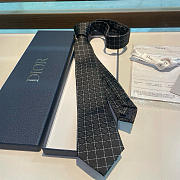 Okify Dior Cannage Silk Tie In Black 21444 - 1