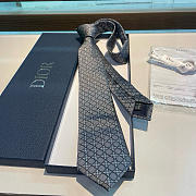 Okify Dior Cannage Silk Tie In Grey 21446 - 1