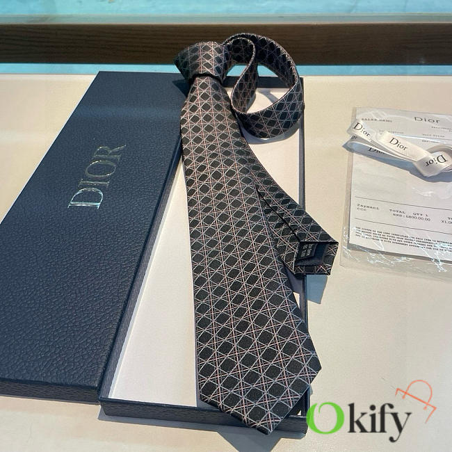 Okify Dior Cannage Silk Tie 21447 - 1