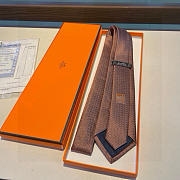 Okify Hermes Twill Silk Tie 21449 - 4