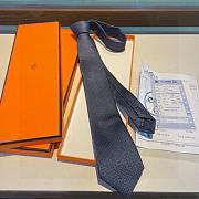 Okify Hermes Twill Silk Tie In Blue 21450 - 1