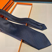 Okify Hermes Twill Silk Tie In Blue 21450 - 2