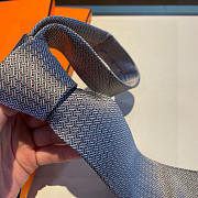 Okify Hermes Twill Silk Tie In Grey 21451 - 3