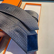 Okify Hermes Twill Silk Tie In Grey 21451 - 2