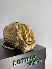 Okify Bottega Veneta Medium Lauren 1980 Metallic Clutch In Gold 31.5x16.5x11cm - 3