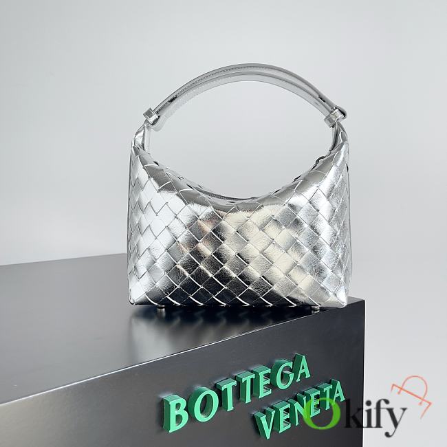 Okify Bottega Veneta Wallace Bag In Silver 22x13x9cm  - 1