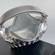 Okify Bottega Veneta Wallace Bag In Silver 22x13x9cm  - 4