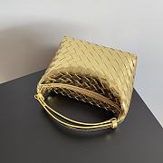 Okify Bottega Veneta Wallace Bag In Gold 22x13x9cm  - 4