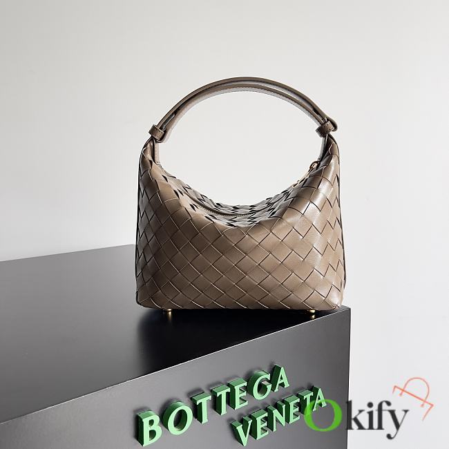 Okify Bottega Veneta Wallace Bag In Pinecone Brown 22x13x9cm  - 1