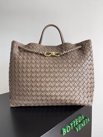 Okify Bottega Veneta Large Andiamo Bag In Pinecone Brown 45x22x34cm