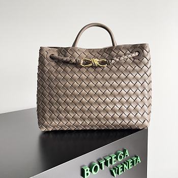 Okify Bottega Veneta Andiamo Bag In Pinecone Brown 32x24x12cm 