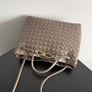 Okify Bottega Veneta Andiamo Bag In Pinecone Brown 32x24x12cm  - 6