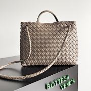 Okify Bottega Veneta Andiamo Bag In Pinecone Brown 32x24x12cm  - 3