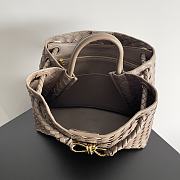 Okify Bottega Veneta Andiamo Bag In Pinecone Brown 32x24x12cm  - 2