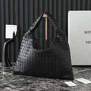 Okify Bottega Veneta Medium Hop Bag In Black 46x21x10cm - 4