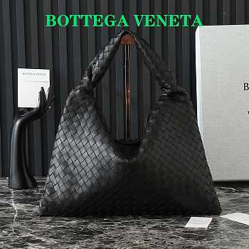 Okify Bottega Veneta Medium Hop Bag In Black 46x21x10cm