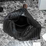 Okify Bottega Veneta Medium Hop Bag In Black 46x21x10cm - 2