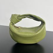 Okify Bottega Veneta Jodie Crocodile Bag In Matcha Green 28x23x8cm  - 1