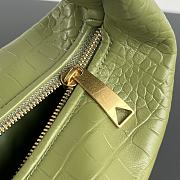 Okify Bottega Veneta Jodie Crocodile Bag In Matcha Green 28x23x8cm  - 5