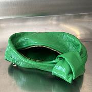 Okify Bottega Veneta Jodie Crocodile Bag In Parakeet Green 28x23x8cm  - 4