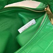 Okify Bottega Veneta Jodie Crocodile Bag In Parakeet Green 28x23x8cm  - 2