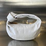 Okify Bottega Veneta Jodie Crocodile Bag In White 28x23x8cm  - 1