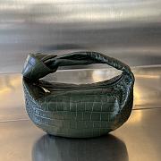 Okify Bottega Veneta Jodie Crocodile Bag In Dark Green 28x23x8cm  - 1